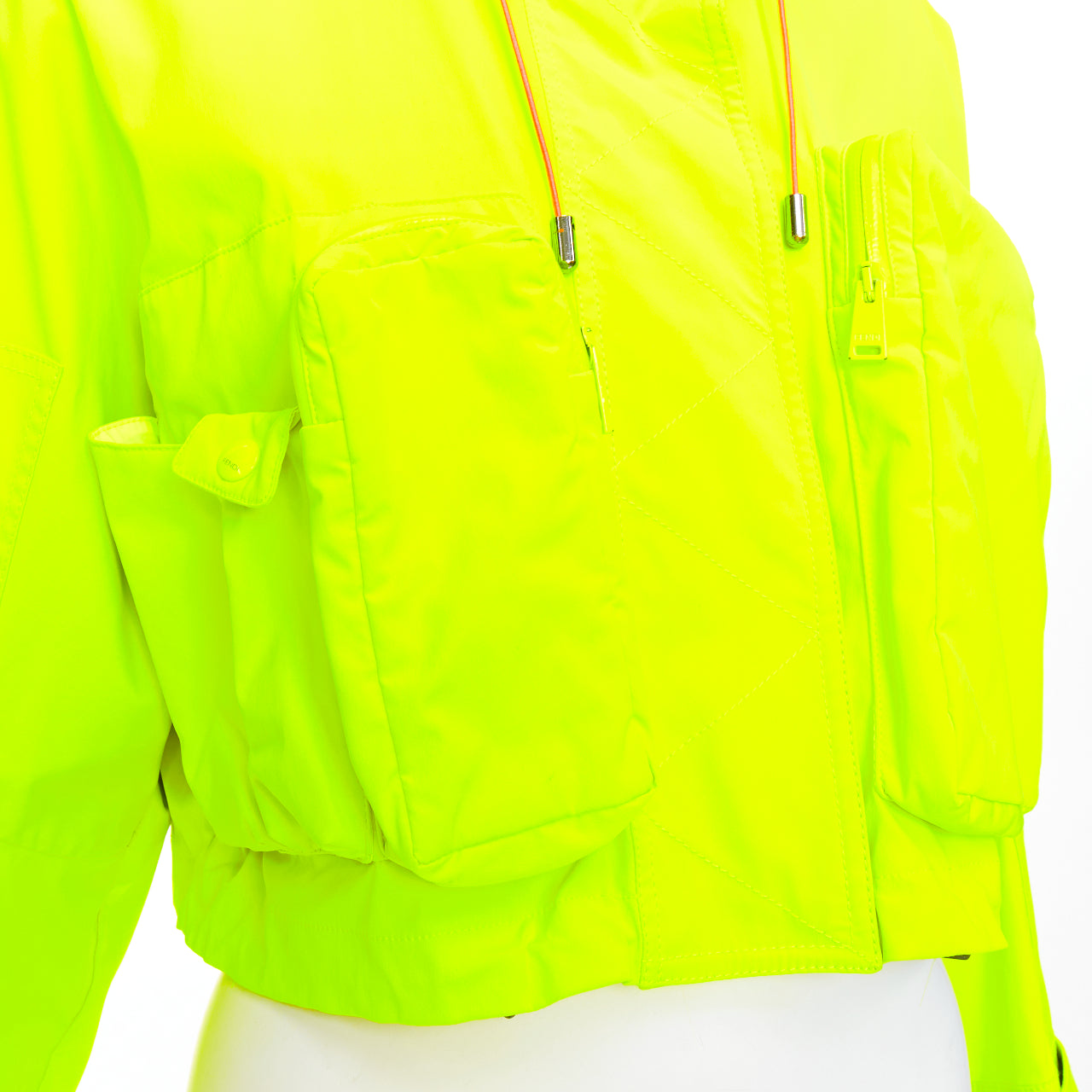 Fendi Yellow Multi-Pocket Anorak - Image 10