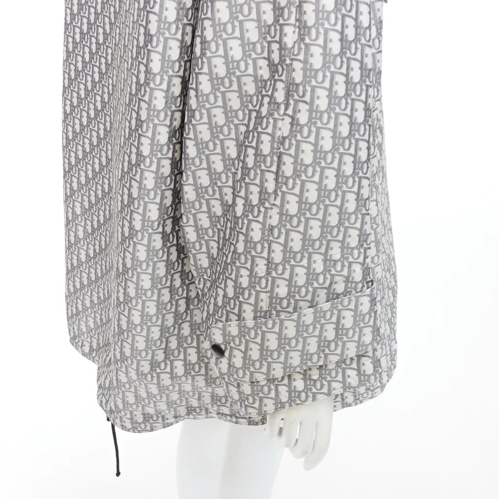 Dior Hooded Anorak Grey Polyester Never worn, with tag - Back View