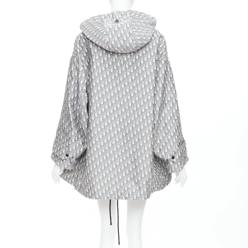 Dior Hooded Anorak Grey Polyester Never worn, with tag - Box View