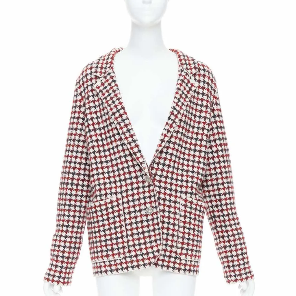 Barrie Burgundy Knit Blazer Burgundy Cashmere Very good - Front View