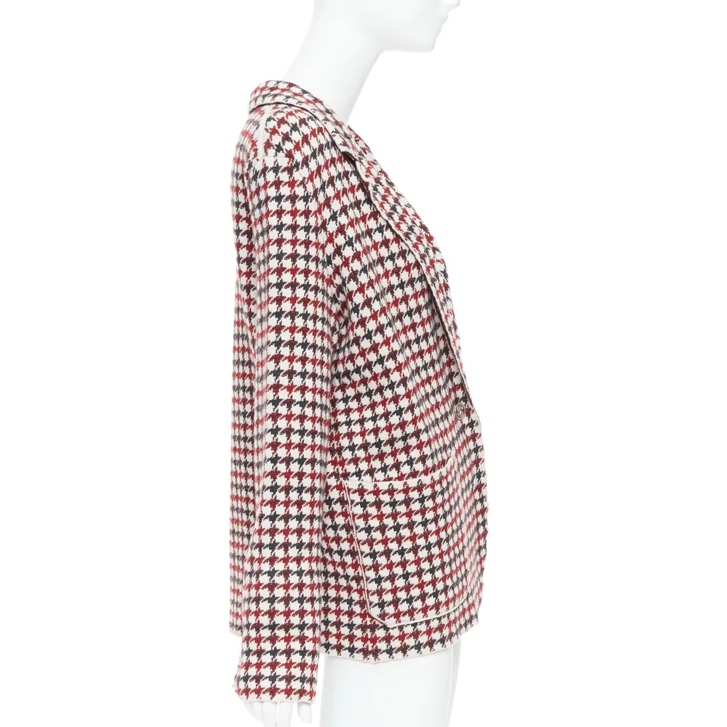 Barrie Burgundy Knit Blazer Burgundy Cashmere Very good - Box View