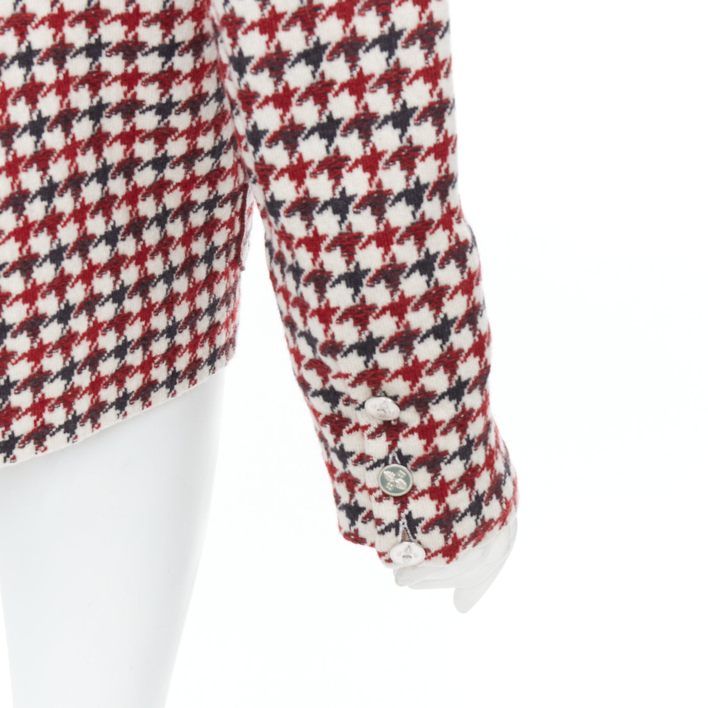 Barrie Burgundy Knit Blazer - Image 10