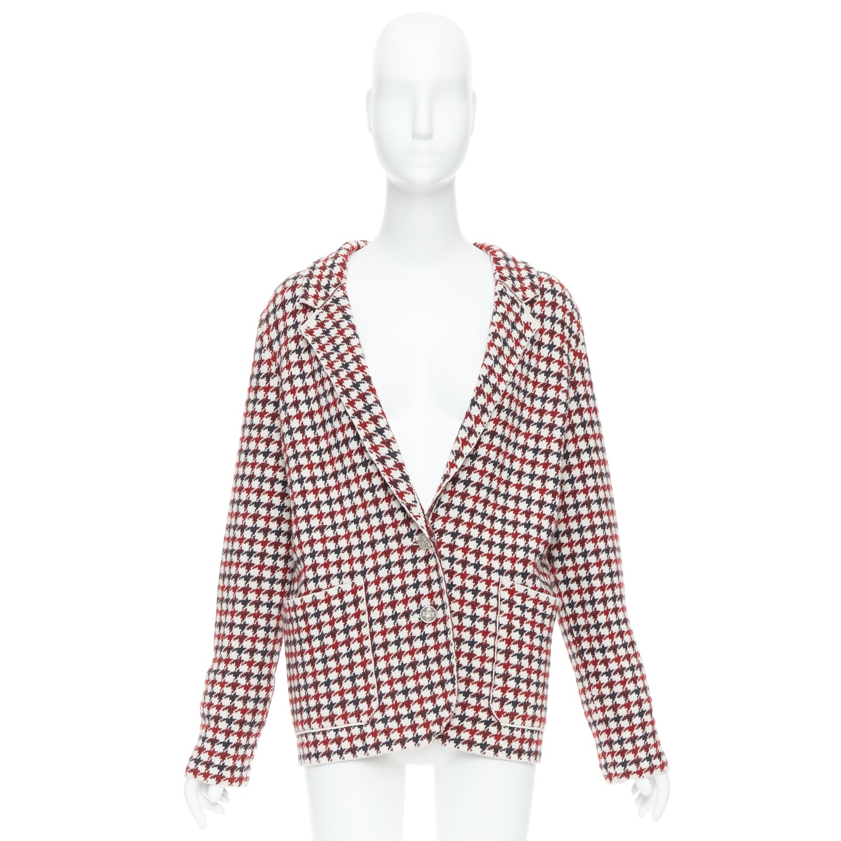 Barrie Burgundy Knit Blazer - Image 12