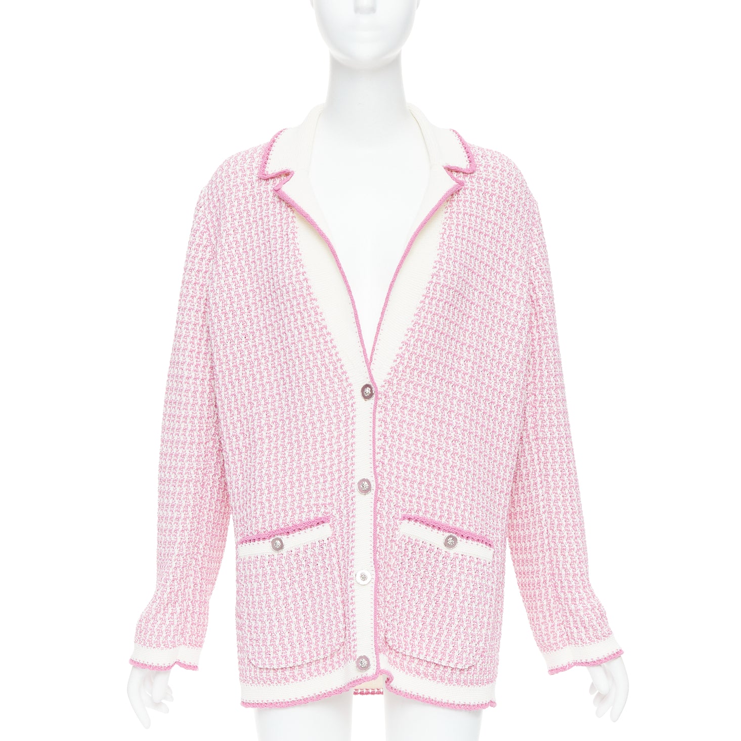 Chanel Metallic Buttons Cardigan