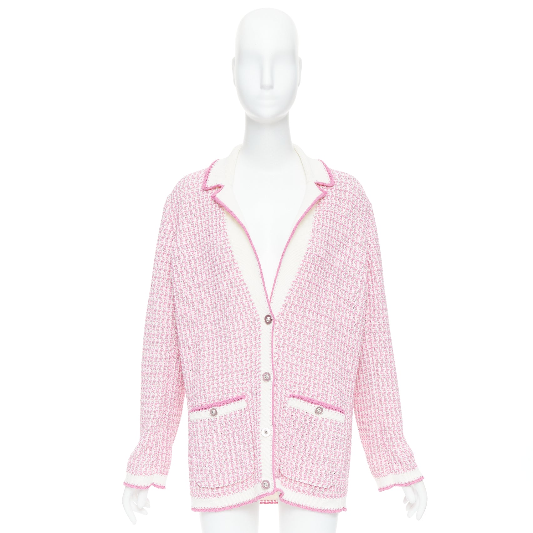 Chanel Metallic Buttons Cardigan - Image 12