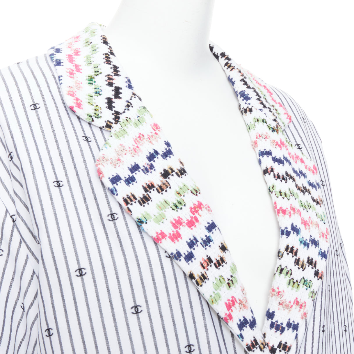 Chanel Multicolor Tweed Jacket - Back view