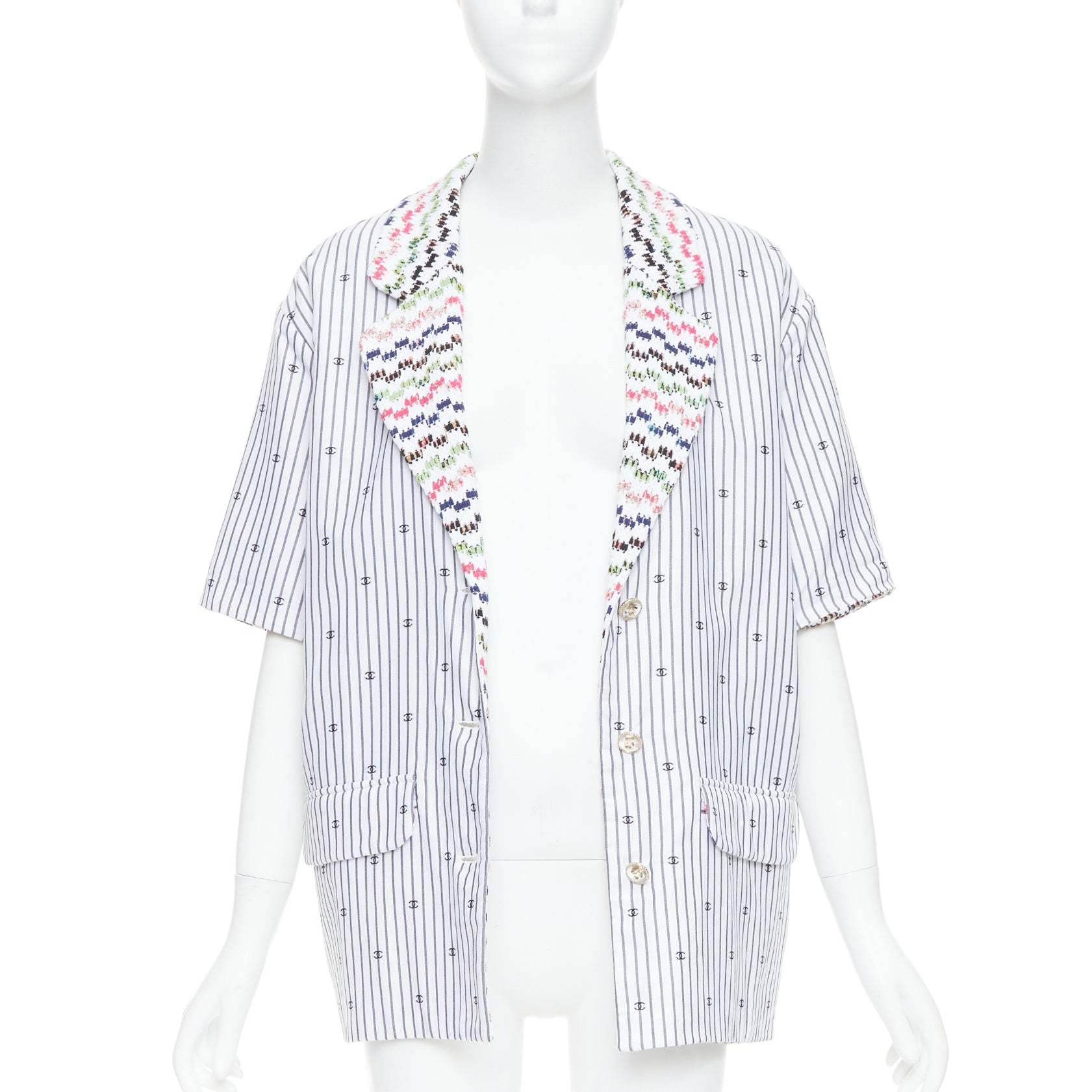 Chanel Multicolor Tweed Jacket - Image 6