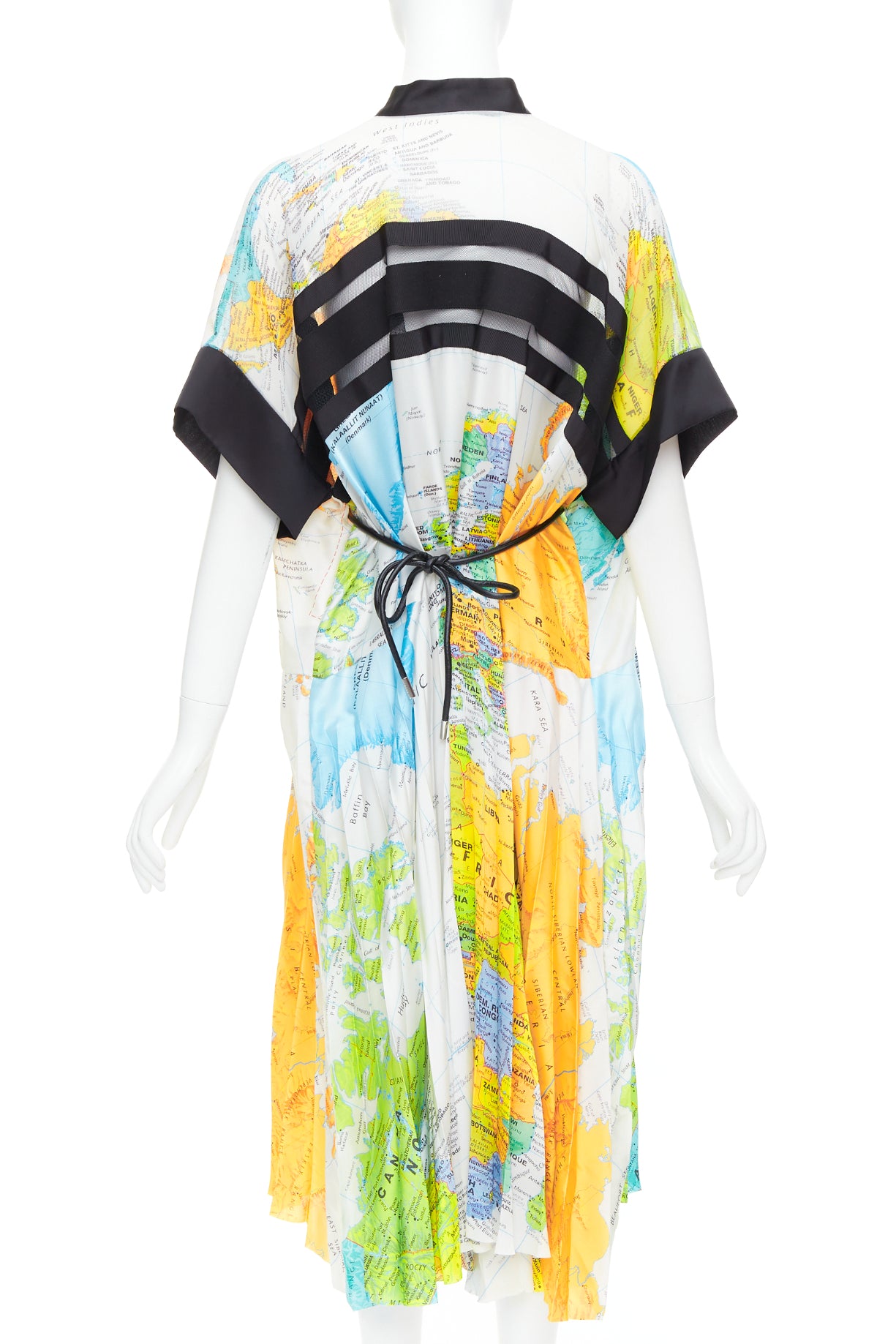 Sacai Map Print Dress - Detail 1