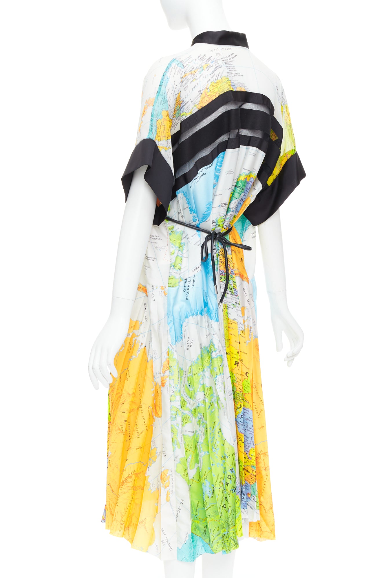 Sacai Map Print Dress - Detail 2