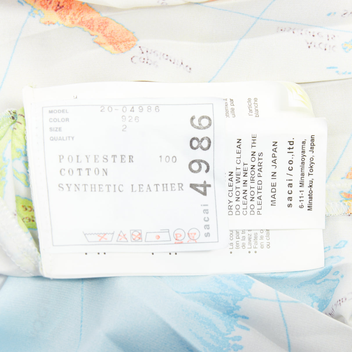 Sacai Map Print Dress - Image 11