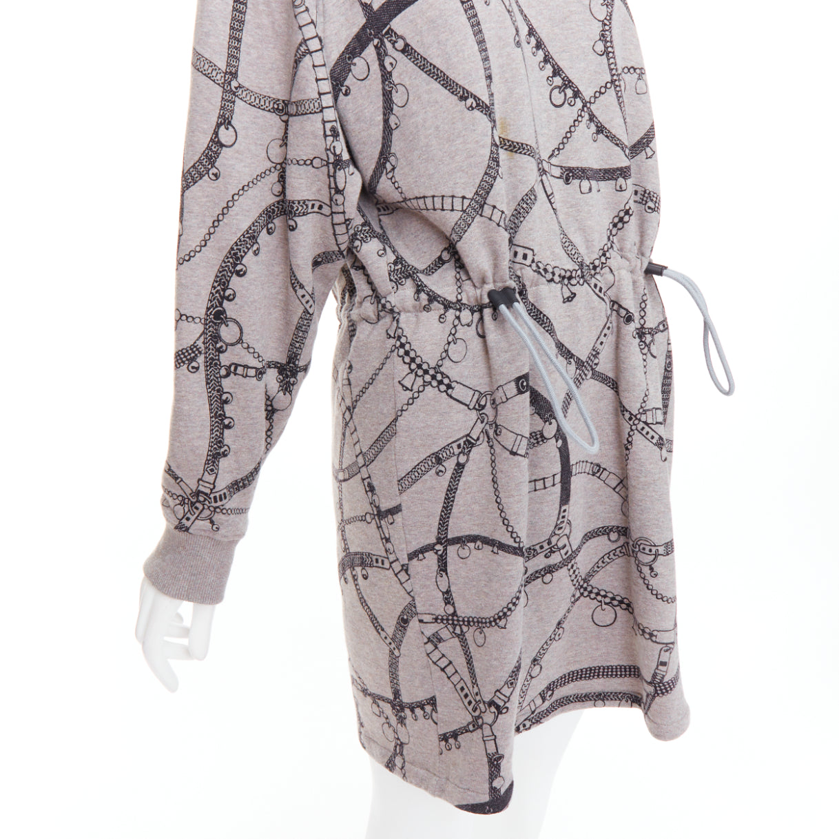 Hermès Drawstring Fleece Dress - Back view