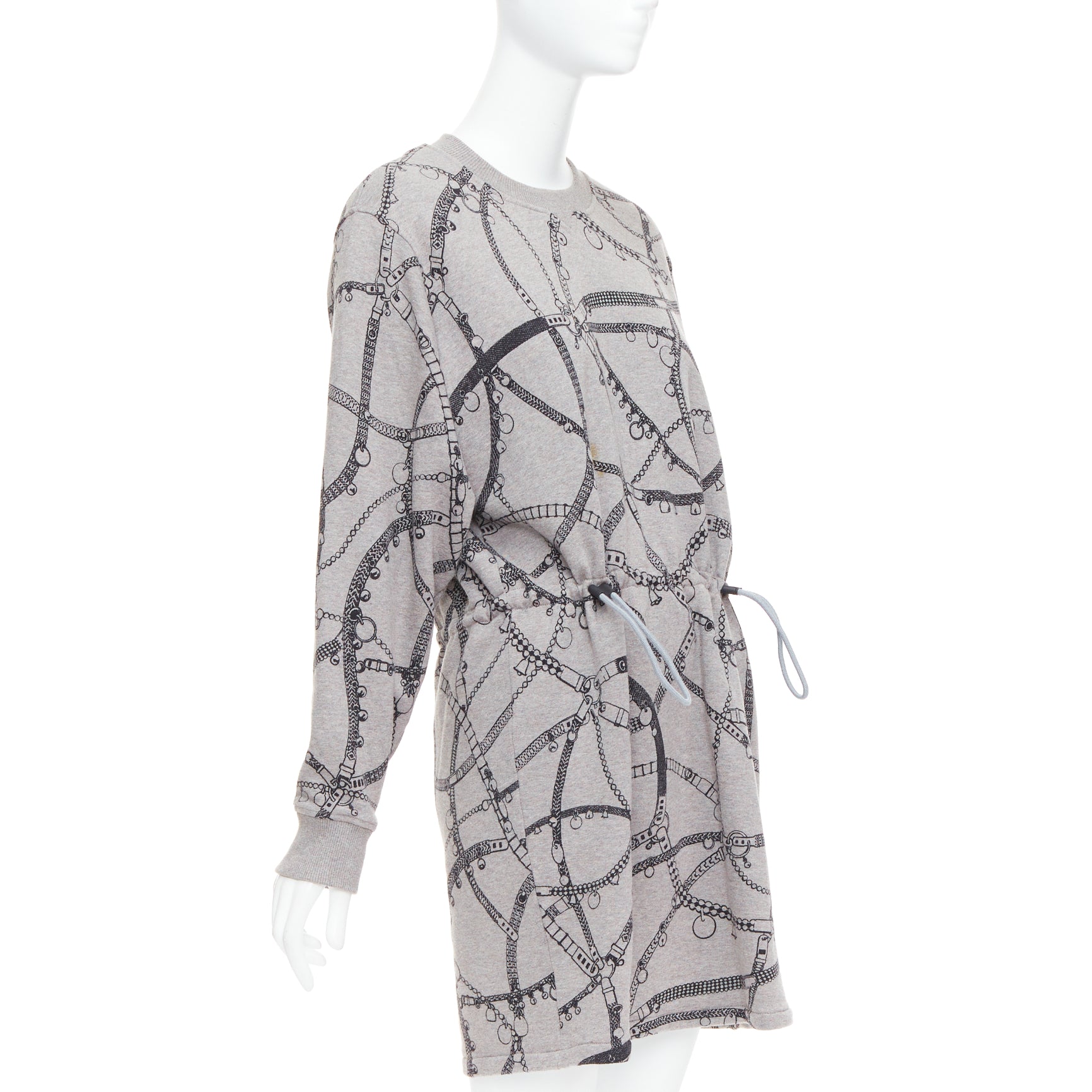 Hermès Drawstring Fleece Dress - Image 6