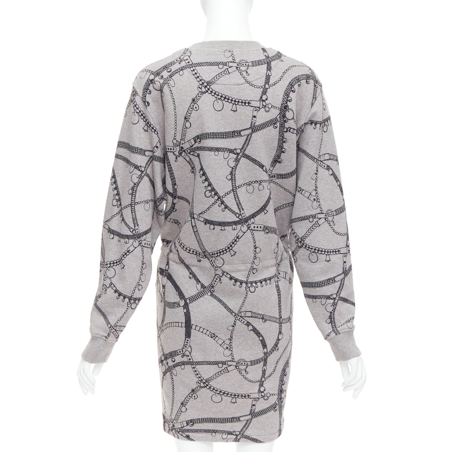 Hermès Drawstring Fleece Dress - Side view