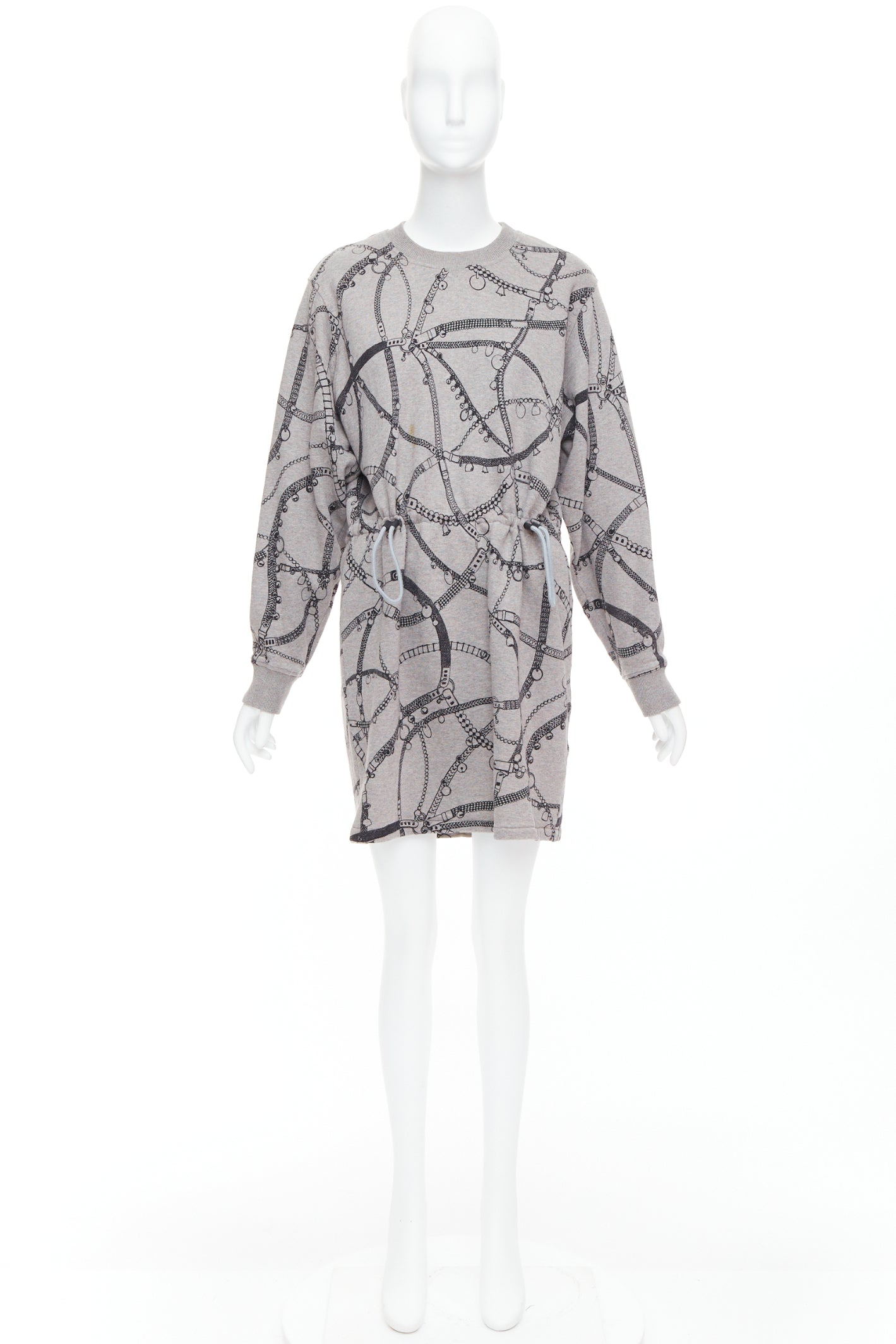 Hermès Drawstring Fleece Dress - Image 11