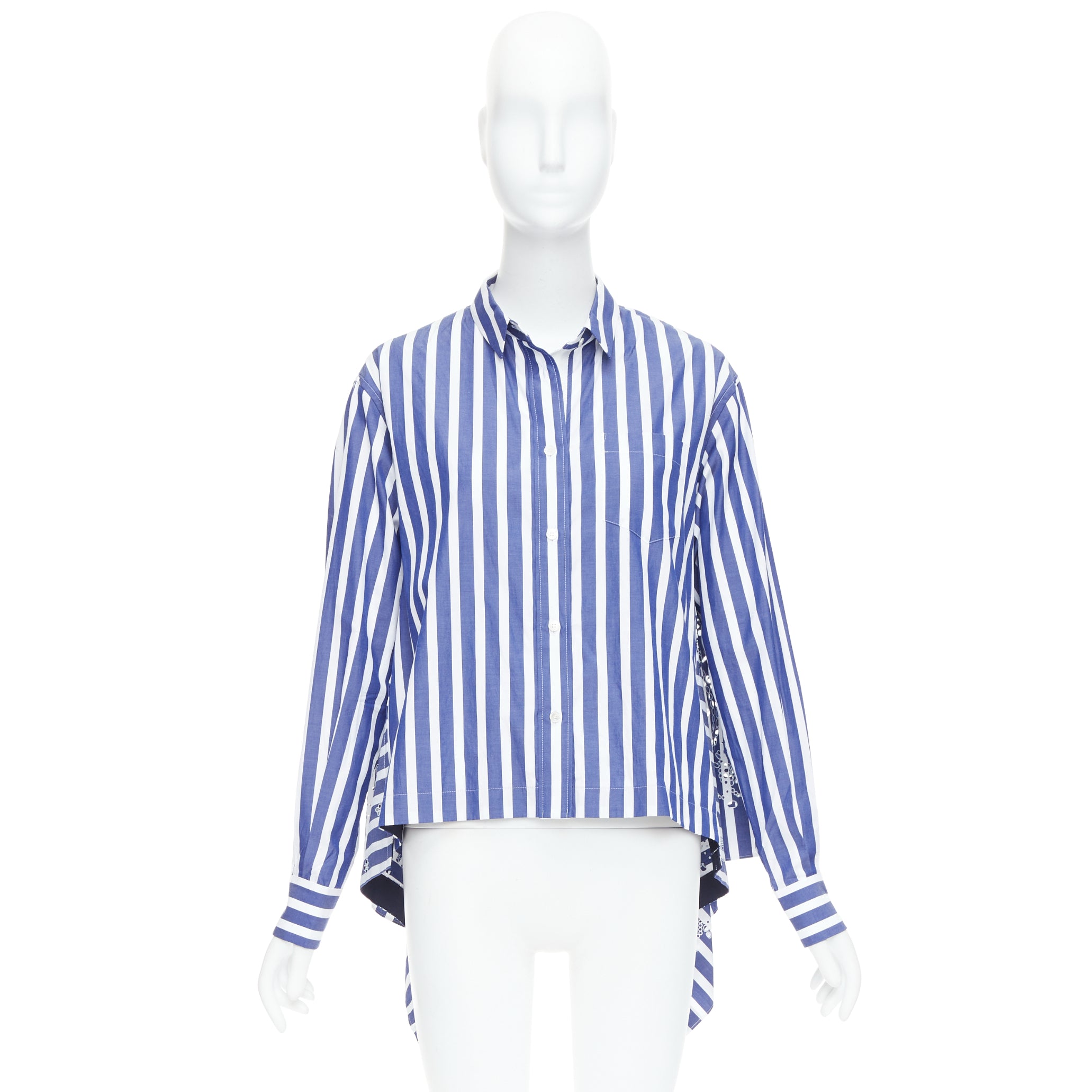 Sacai Striped Back Shirt - Image 12