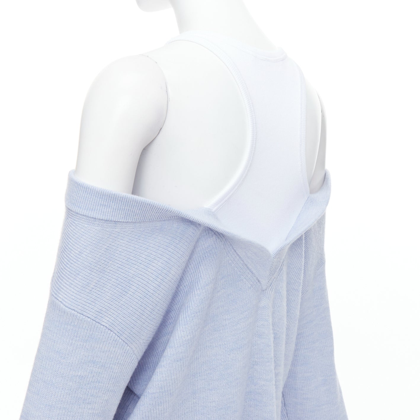 Alexander Wang Contrast Sweater Dress - Back view