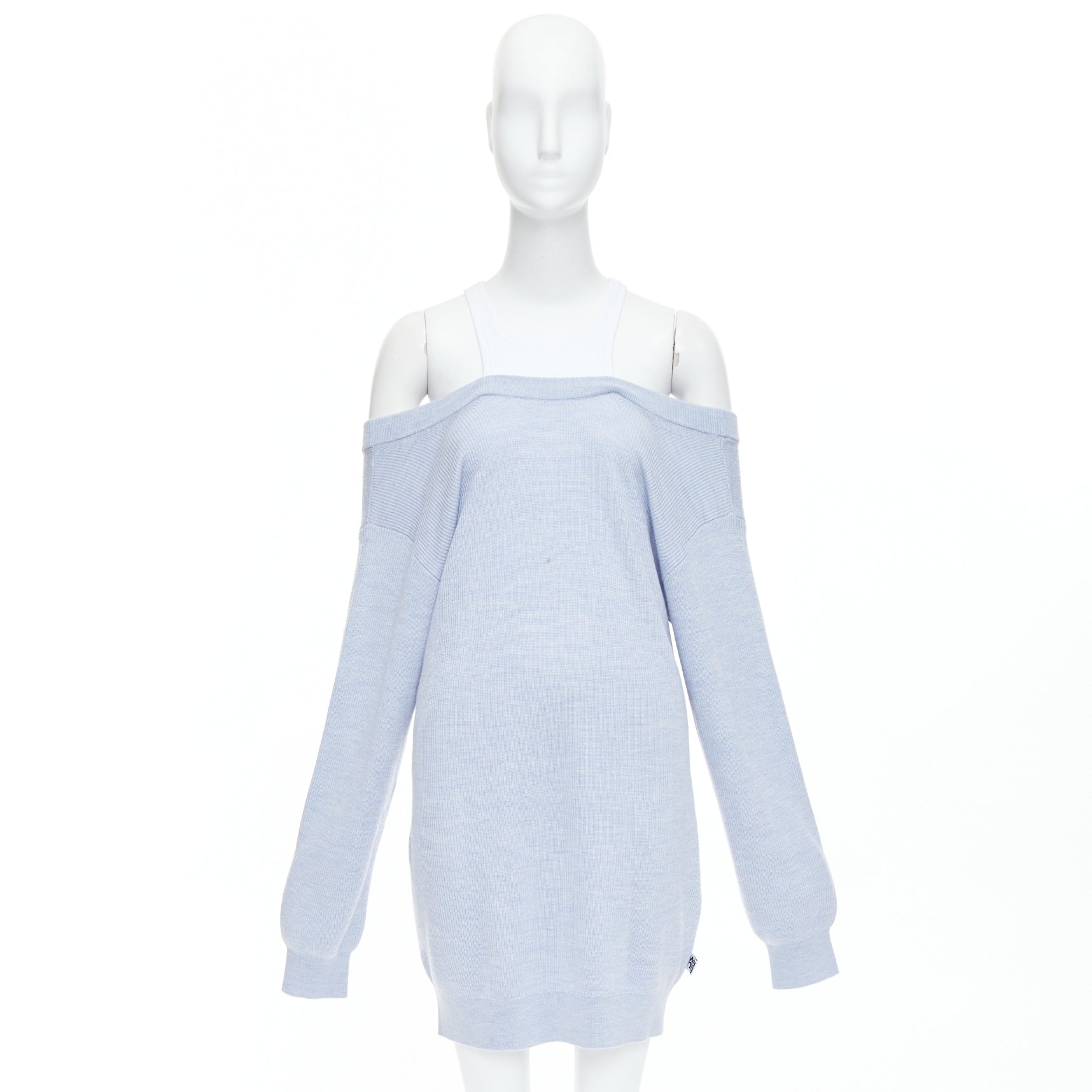 Alexander Wang Contrast Sweater Dress - Image 11