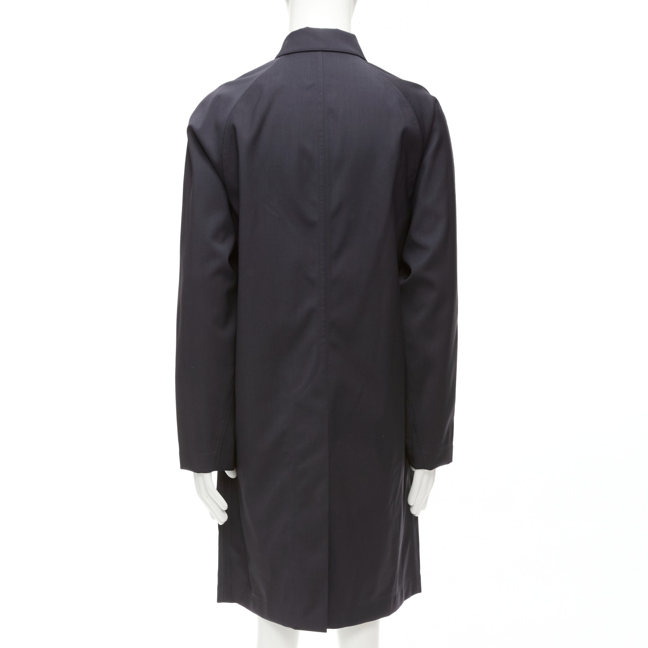 Solid Homme Black Minimal Rain Coat - Detail 1