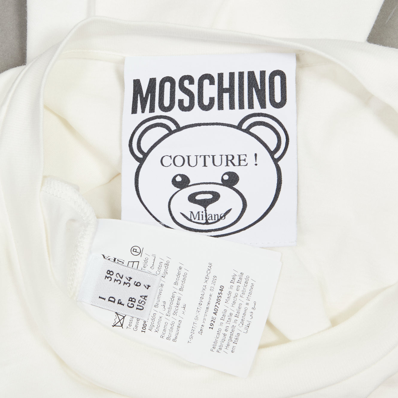 Moschino Beaded Bear Tee - Detail 2