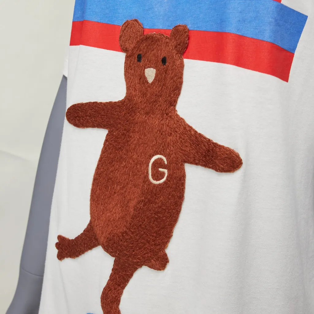 Gucci Dancing Bear White Cotton Very good - Back View