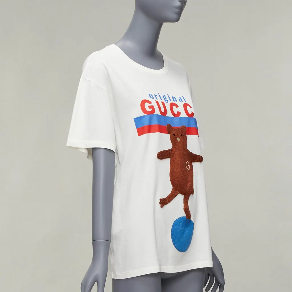 Gucci Dancing Bear White Cotton Very good - Inside View