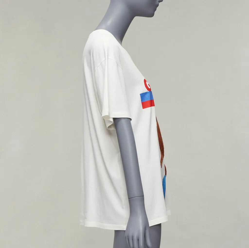 Gucci Dancing Bear White Cotton Very good - Model View