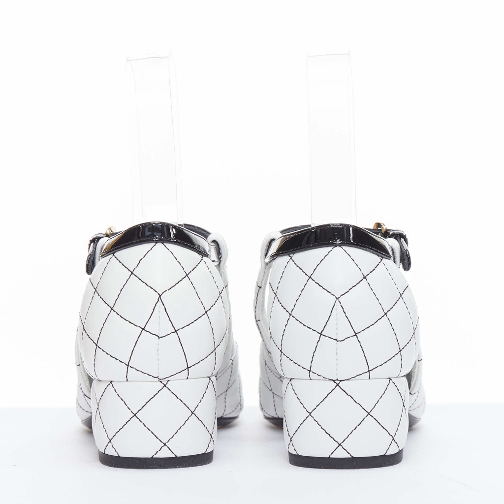 Chanel Studded Wingtip Flats - Side view