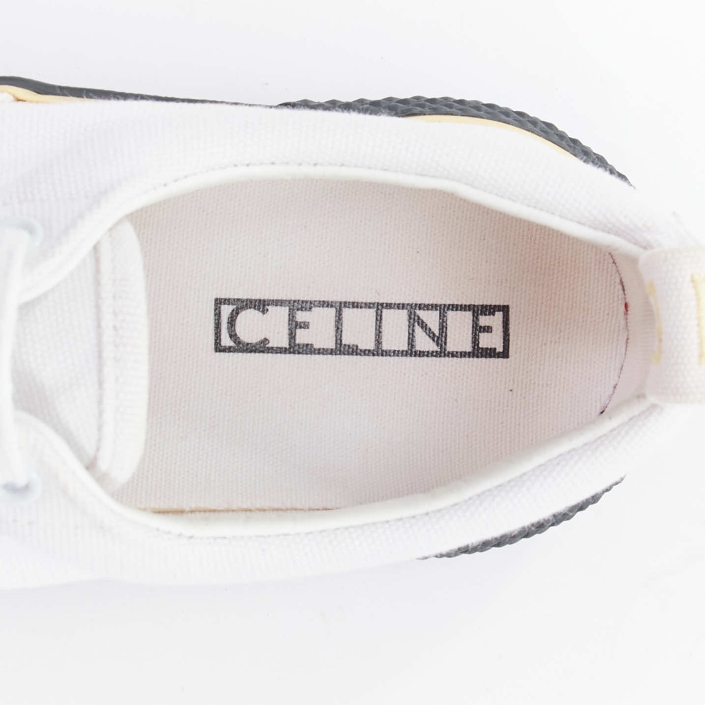 Celine Canvas Mid Skate Shoes - Image 11