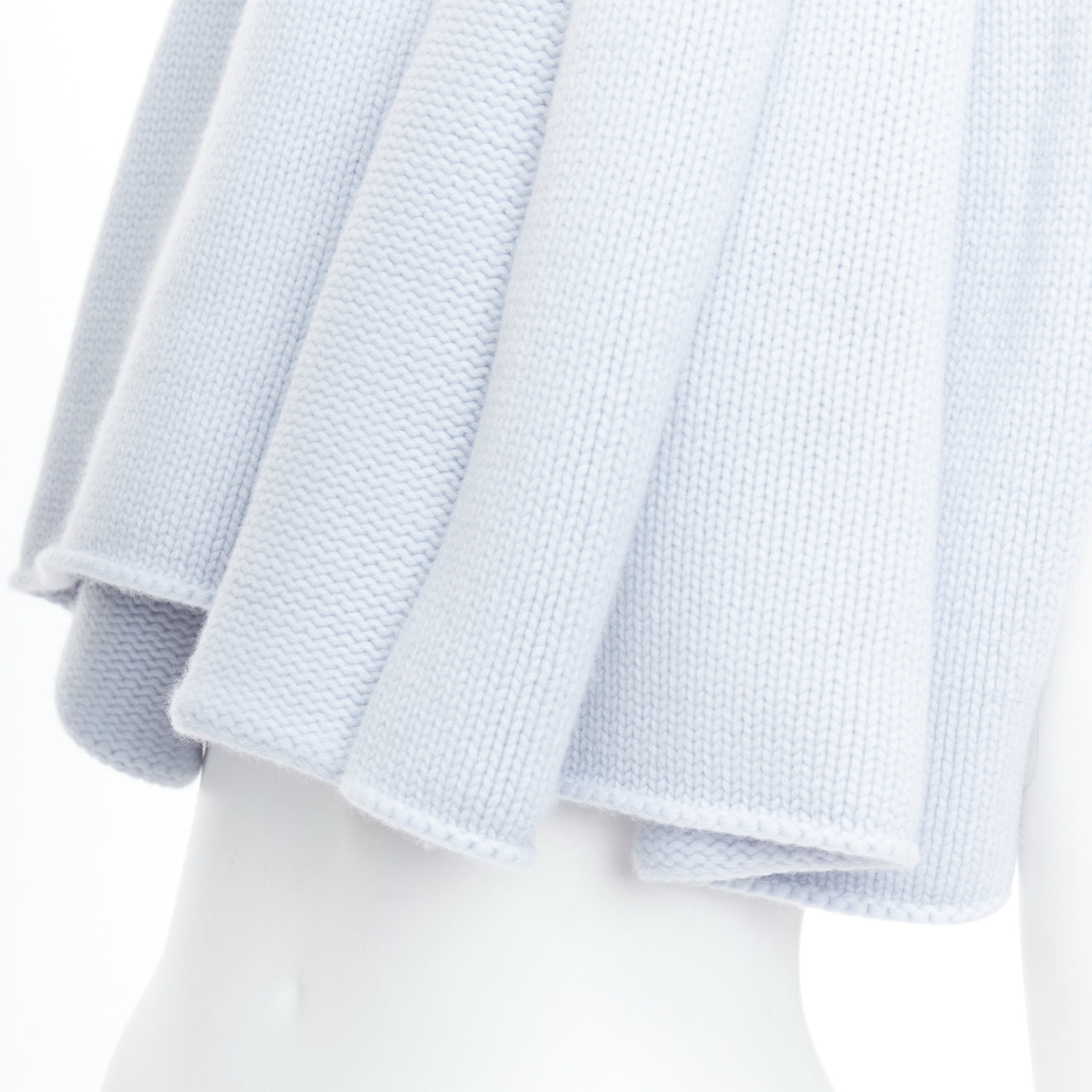 Hermès Bleu Glacier blanket scarf - Back view