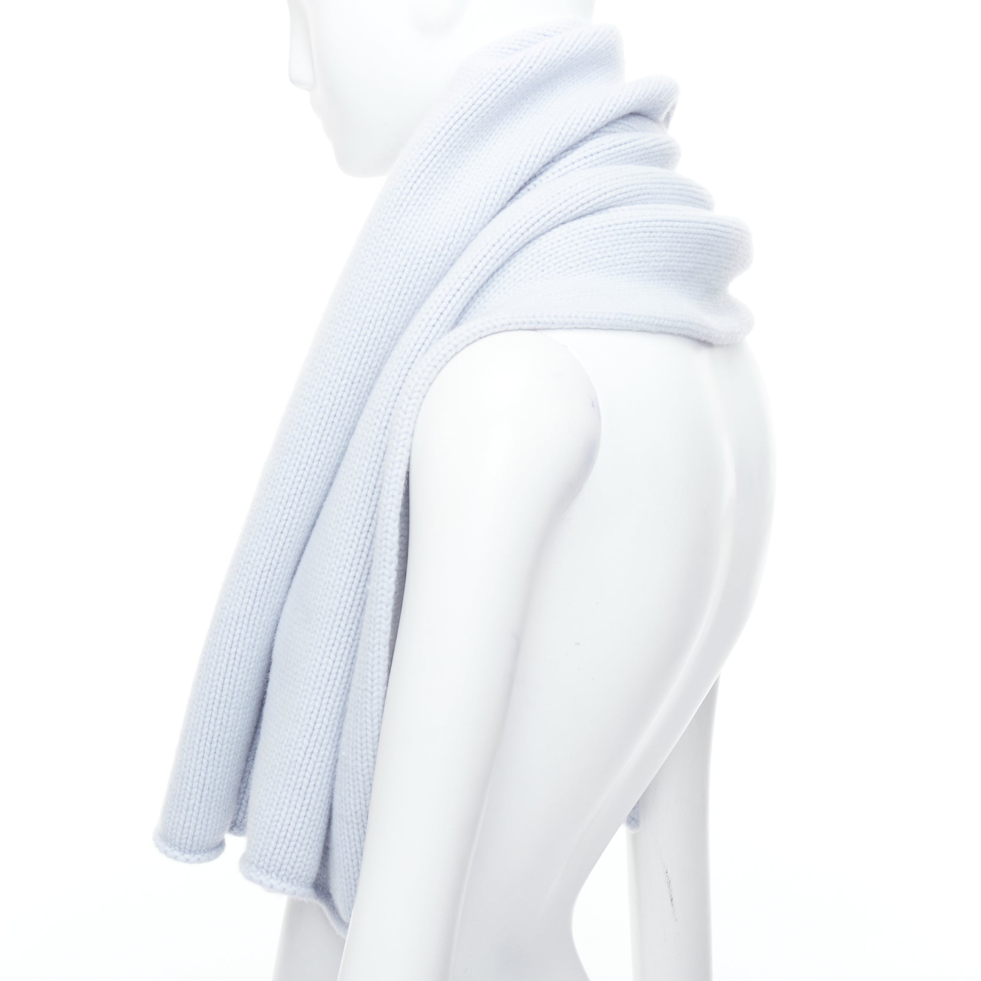 Hermès Bleu Glacier blanket scarf - Detail 1