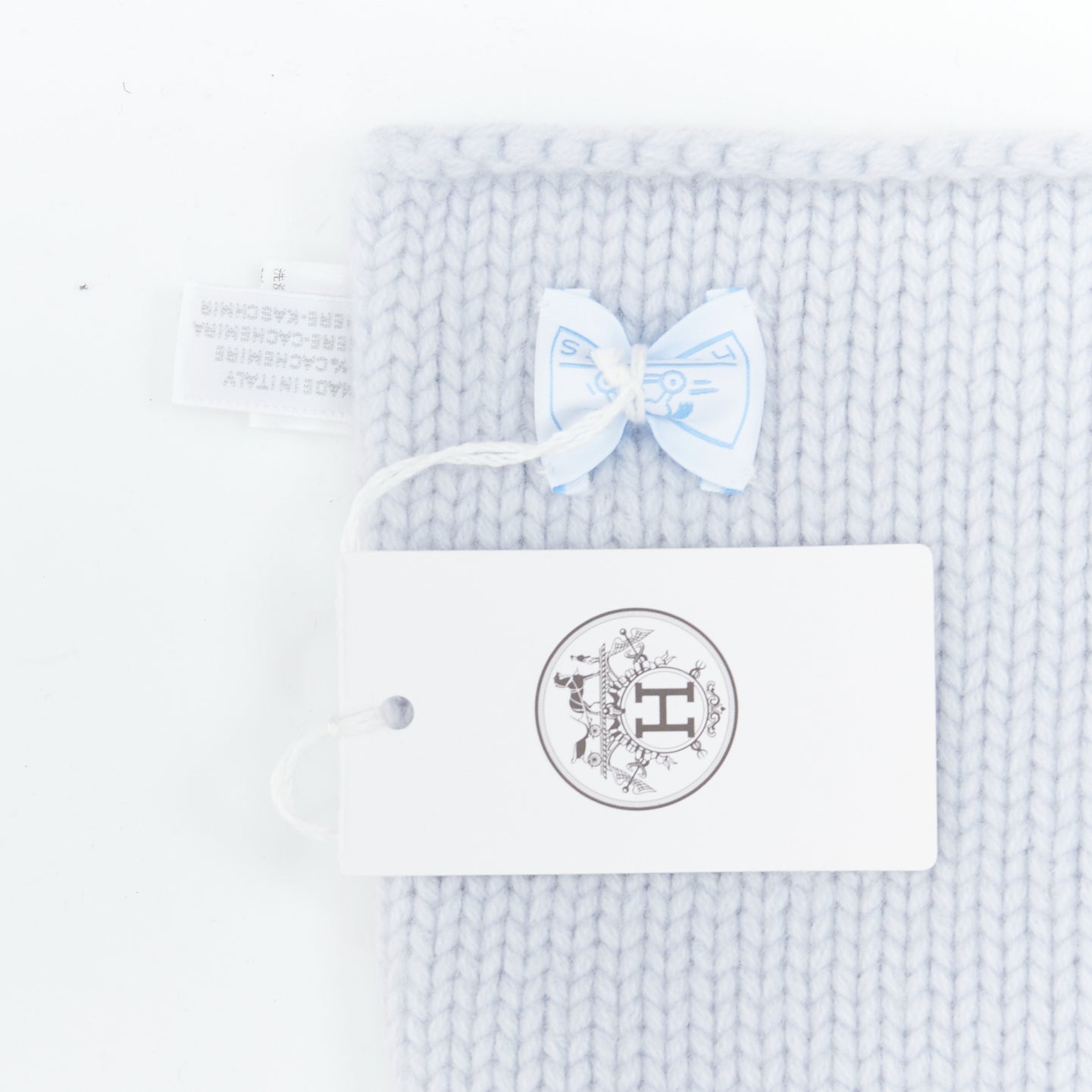 Hermès Bleu Glacier blanket scarf - Image 10