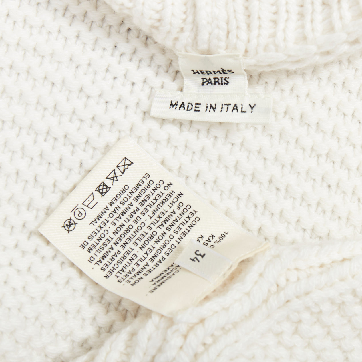 Hermès Leather Button Cardigan - Image 10