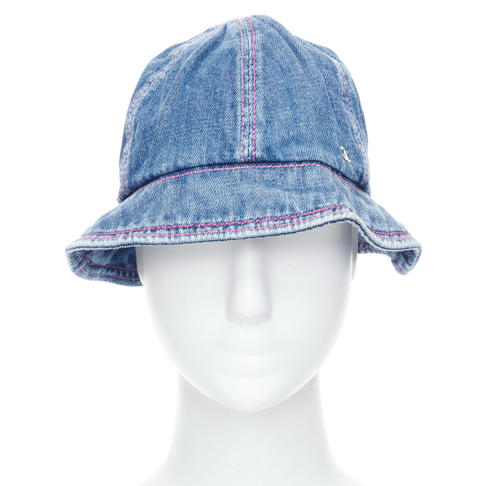 Chanel Blue Denim Bucket Hat