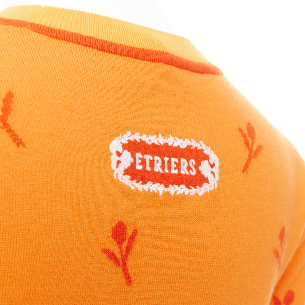 Hermès Etriers Orange Polyester Never worn - Back View