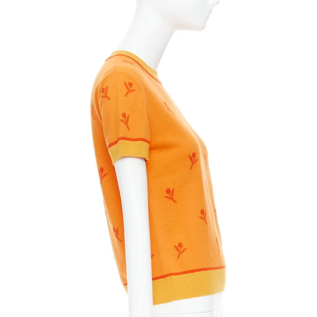 Hermès Etriers Orange Polyester Never worn - Inside View