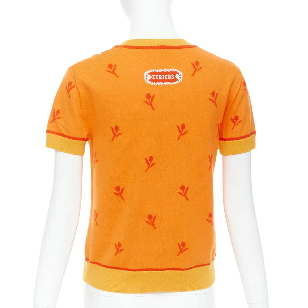Hermès Etriers Orange Polyester Never worn - Box View