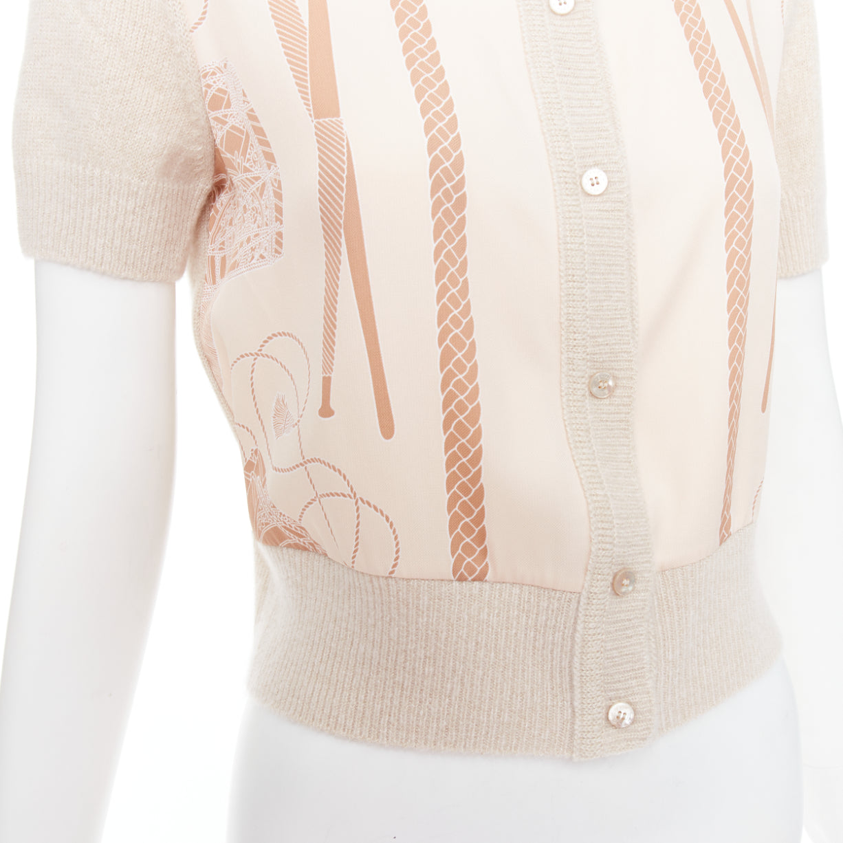 Hermès Graphic Silk Cardigan - Image 10