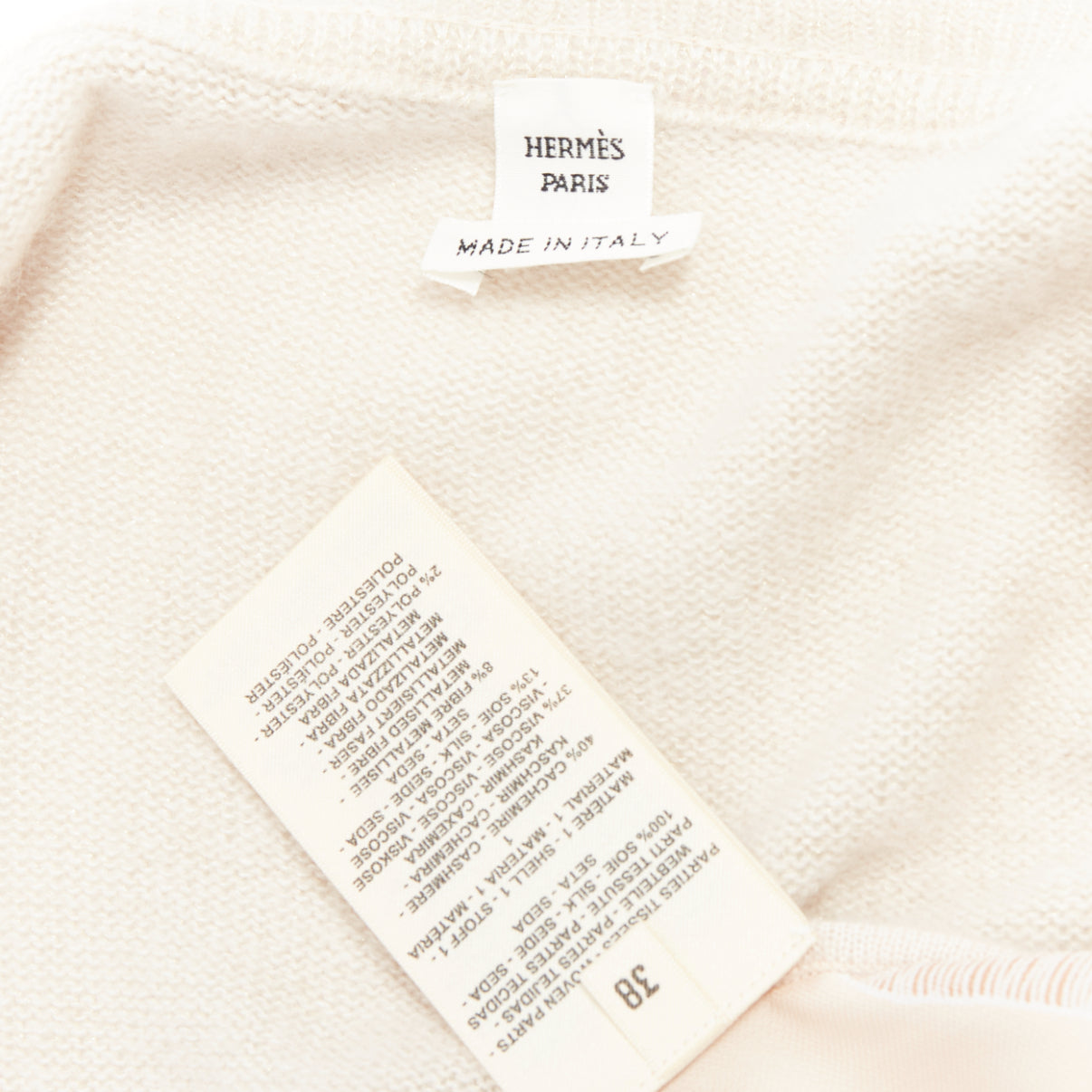 Hermès Graphic Silk Cardigan - Image 11