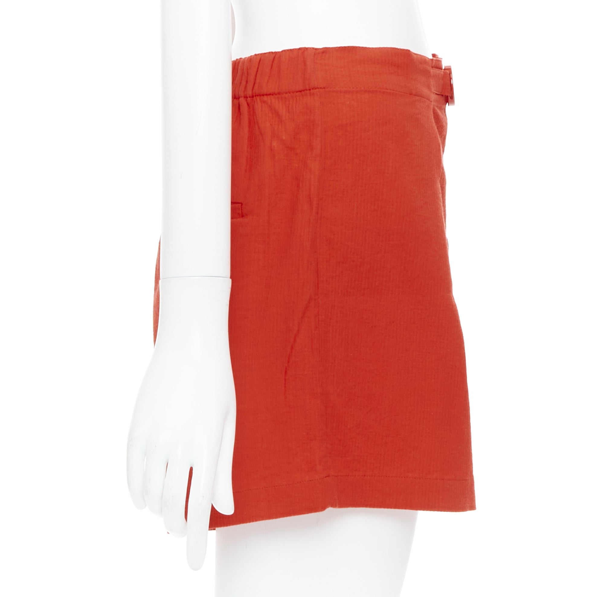 Hermès Buckle Pleated Shorts - 4