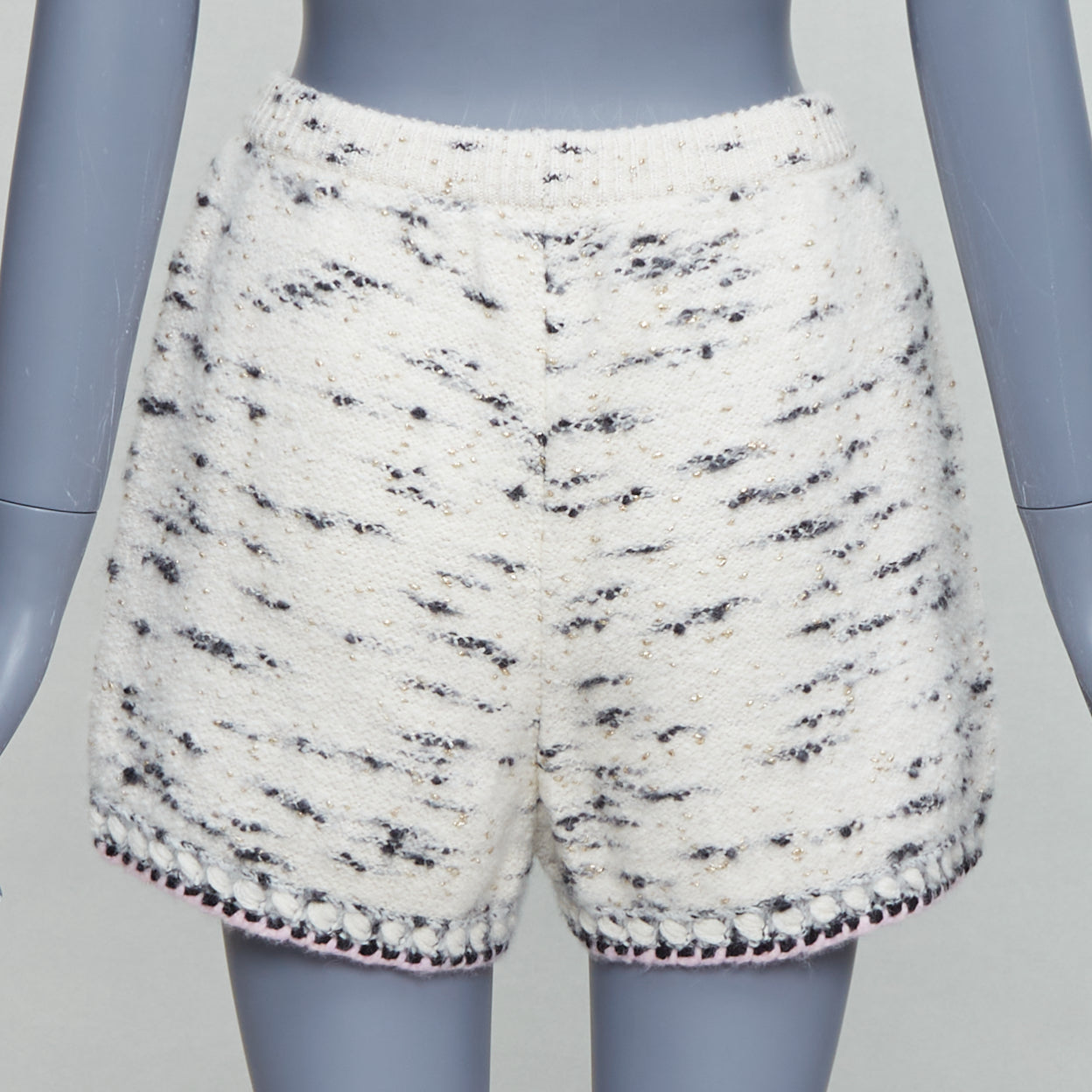 Chanel Tweed Knit Shorts - Side view