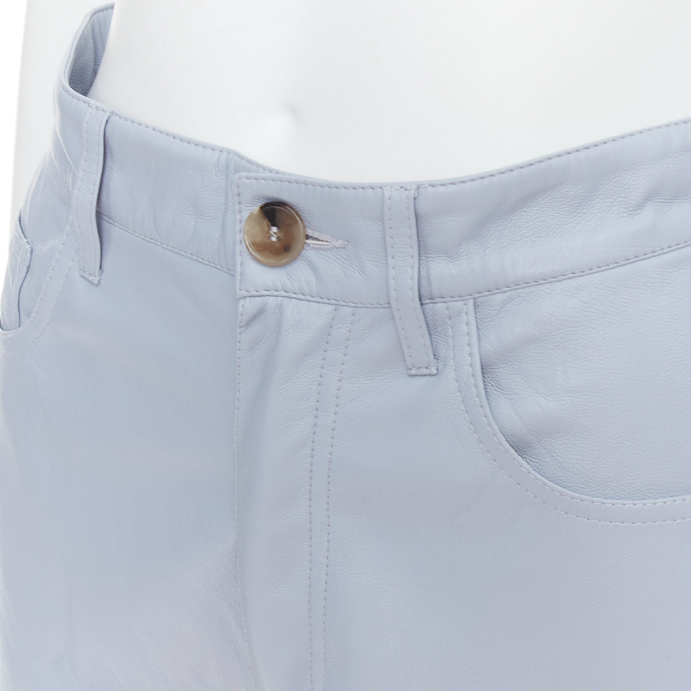 Nanushka Vegan Leather Shorts - Back view