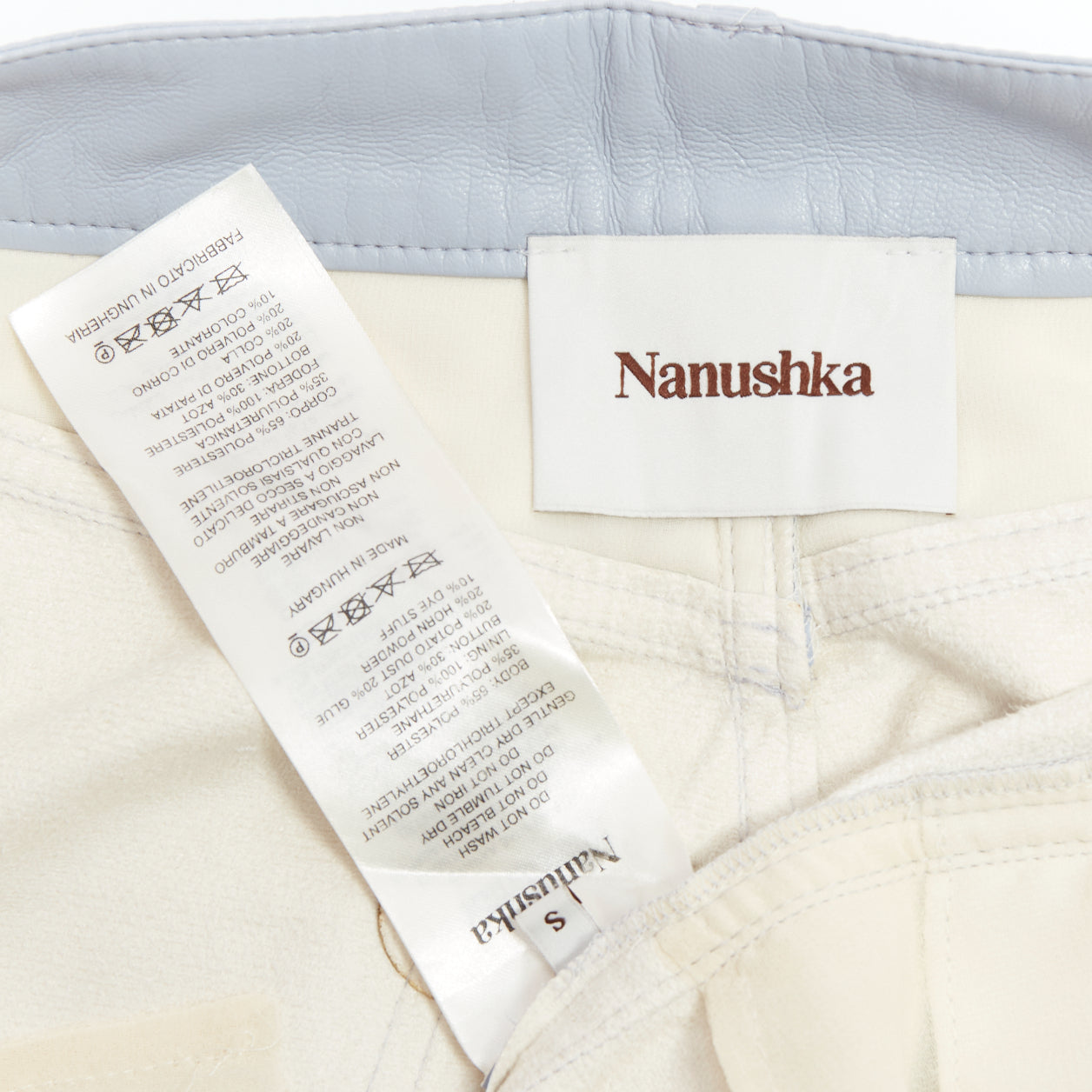Nanushka Vegan Leather Shorts - Image 10