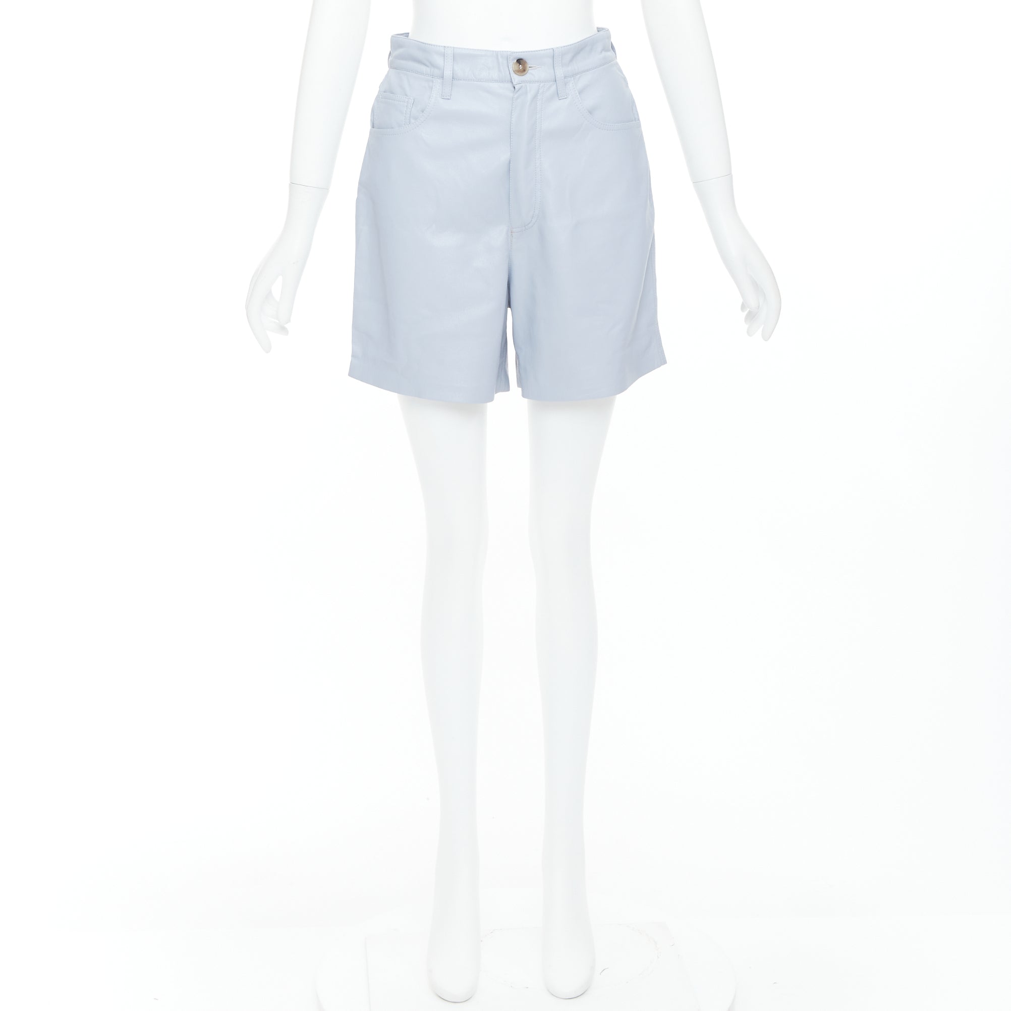 Nanushka Vegan Leather Shorts - Image 11