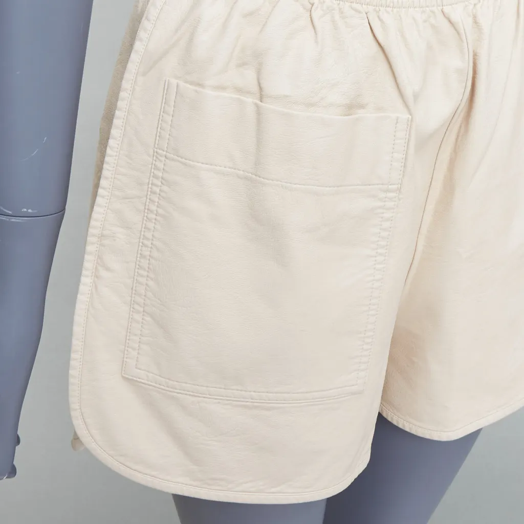 Stella McCartney Paisley Belted Shorts Beige Very good - Back View