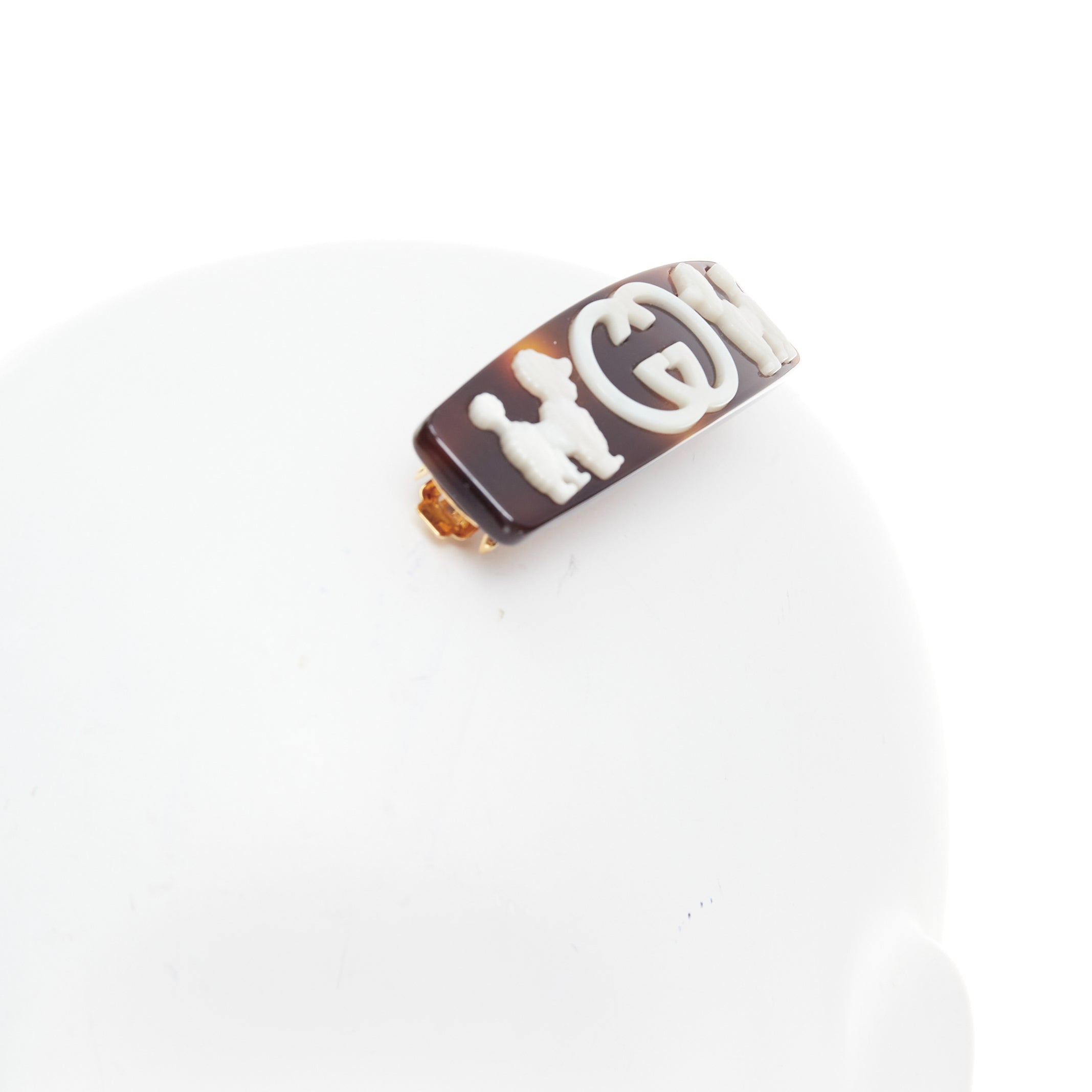 Gucci White Poodle Hairclip