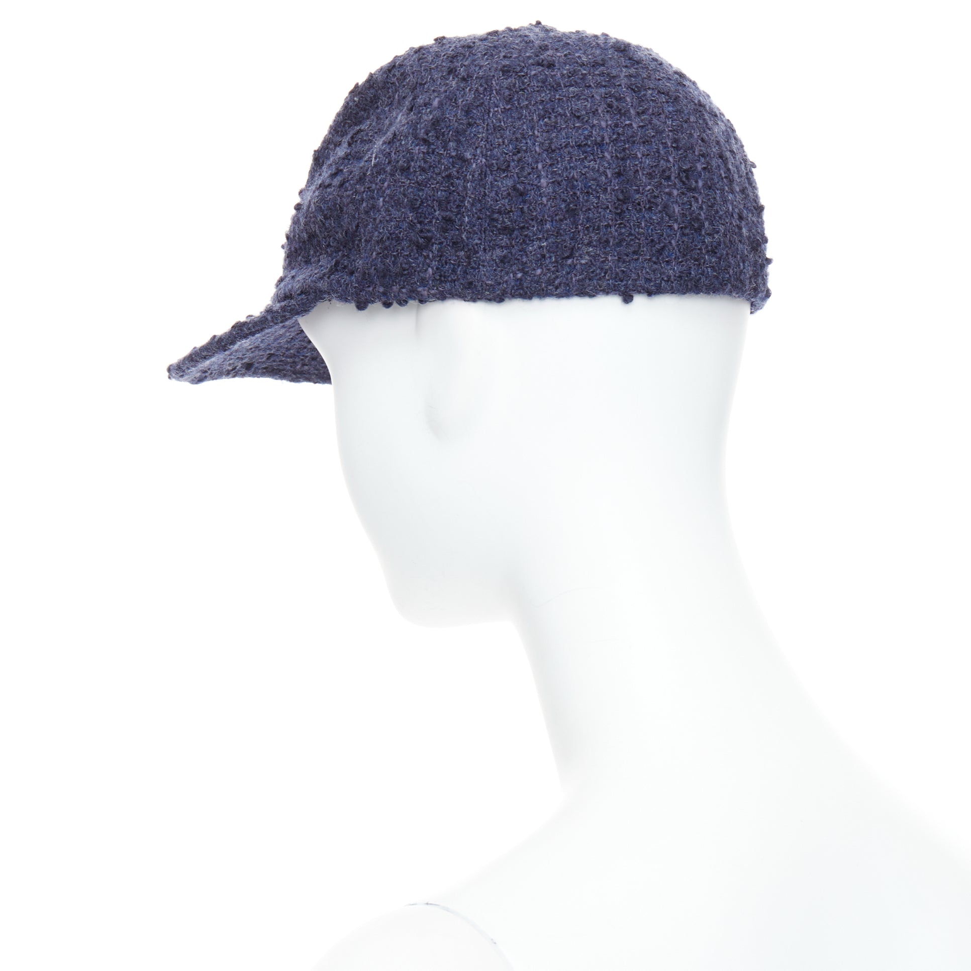 Chanel Navy Tweed Cap - Detail 1