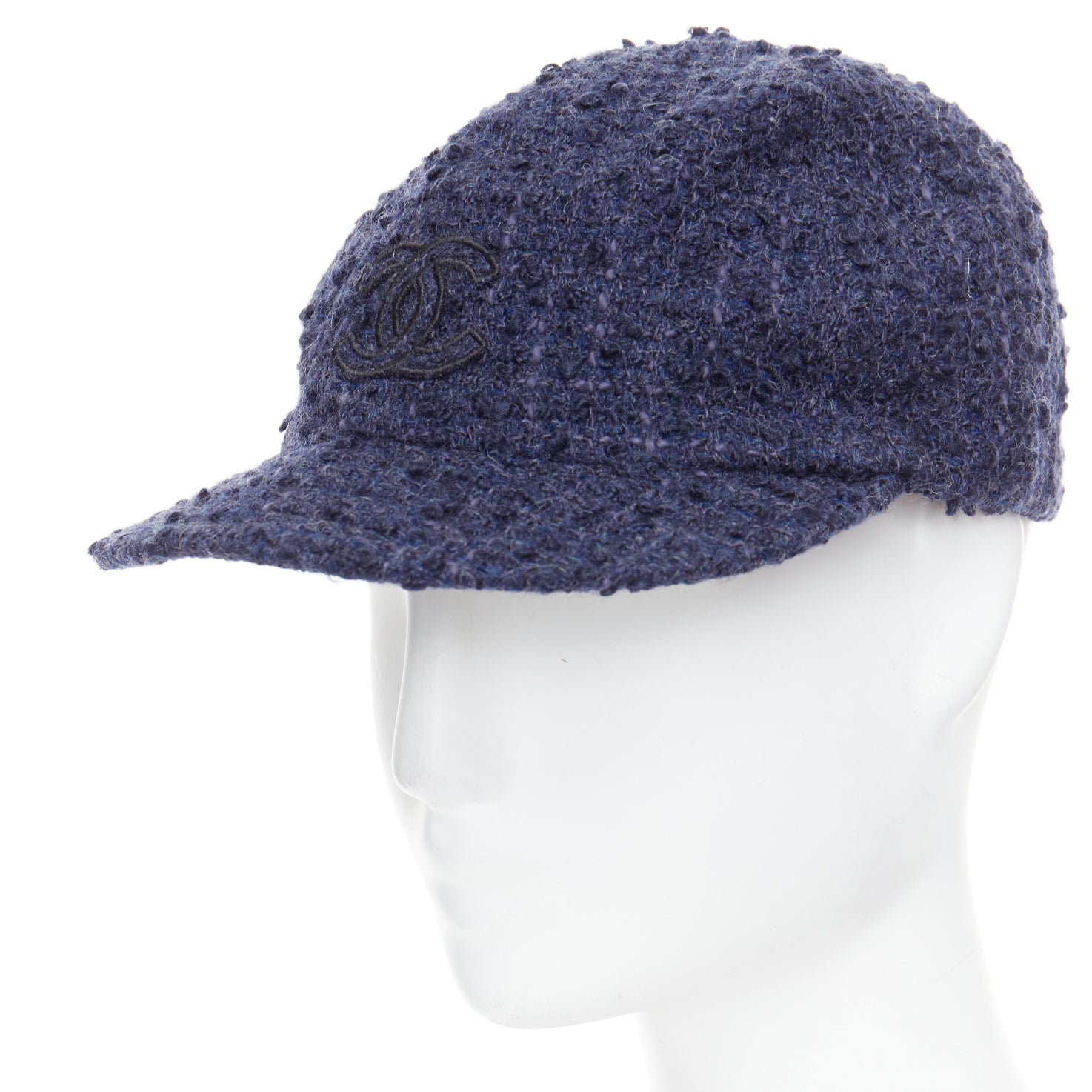 Chanel Navy Tweed Cap - Detail 2