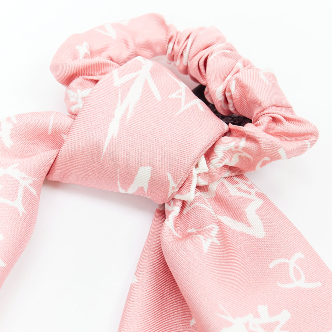 Chanel Silk Star Scrunchie - Back view