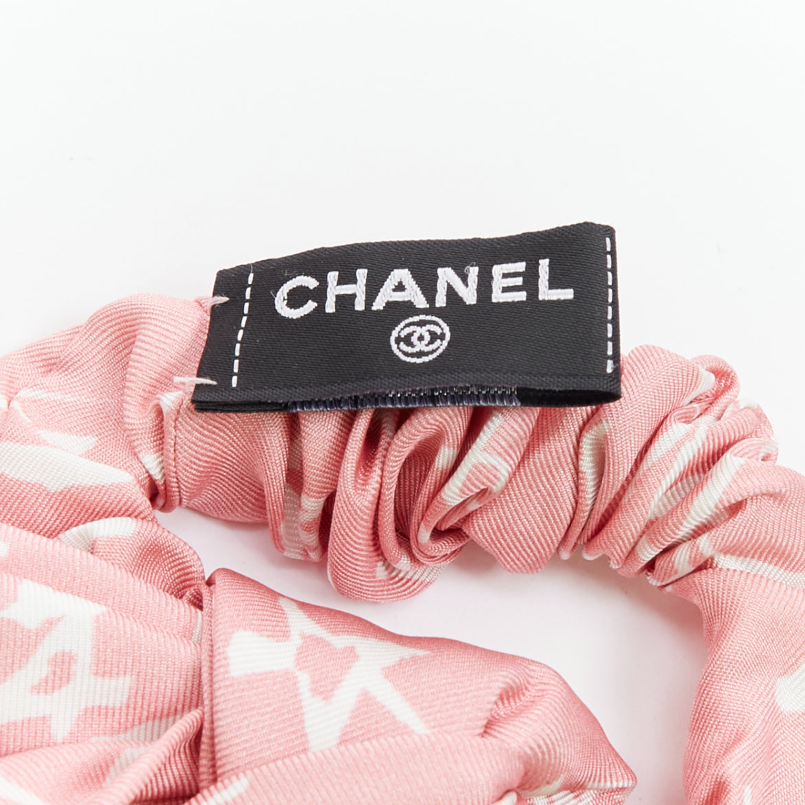 Chanel Silk Star Scrunchie - Side view