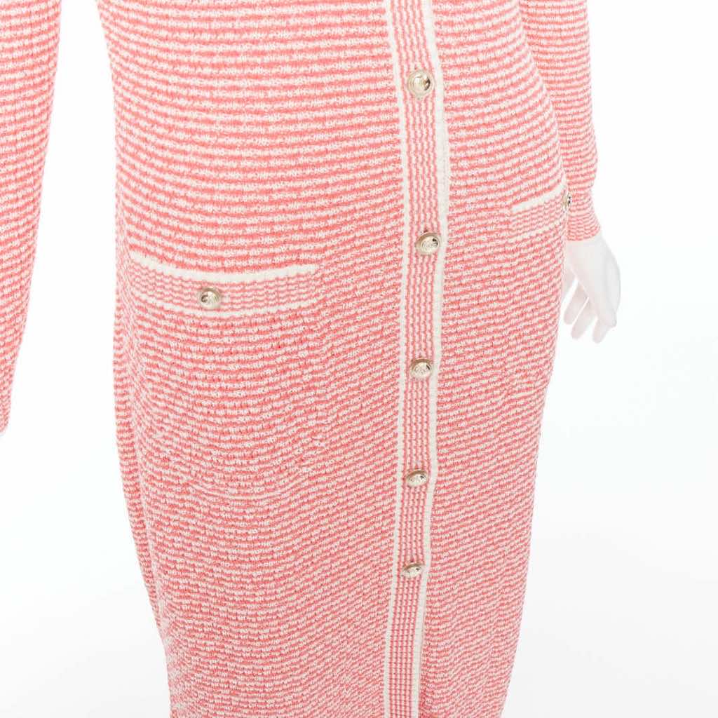 Chanel Logo Button Cardigan - Image 10